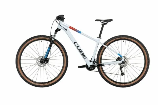 Bicicleta Cube AIM SLX white blue red 18 29 M - imagine 2