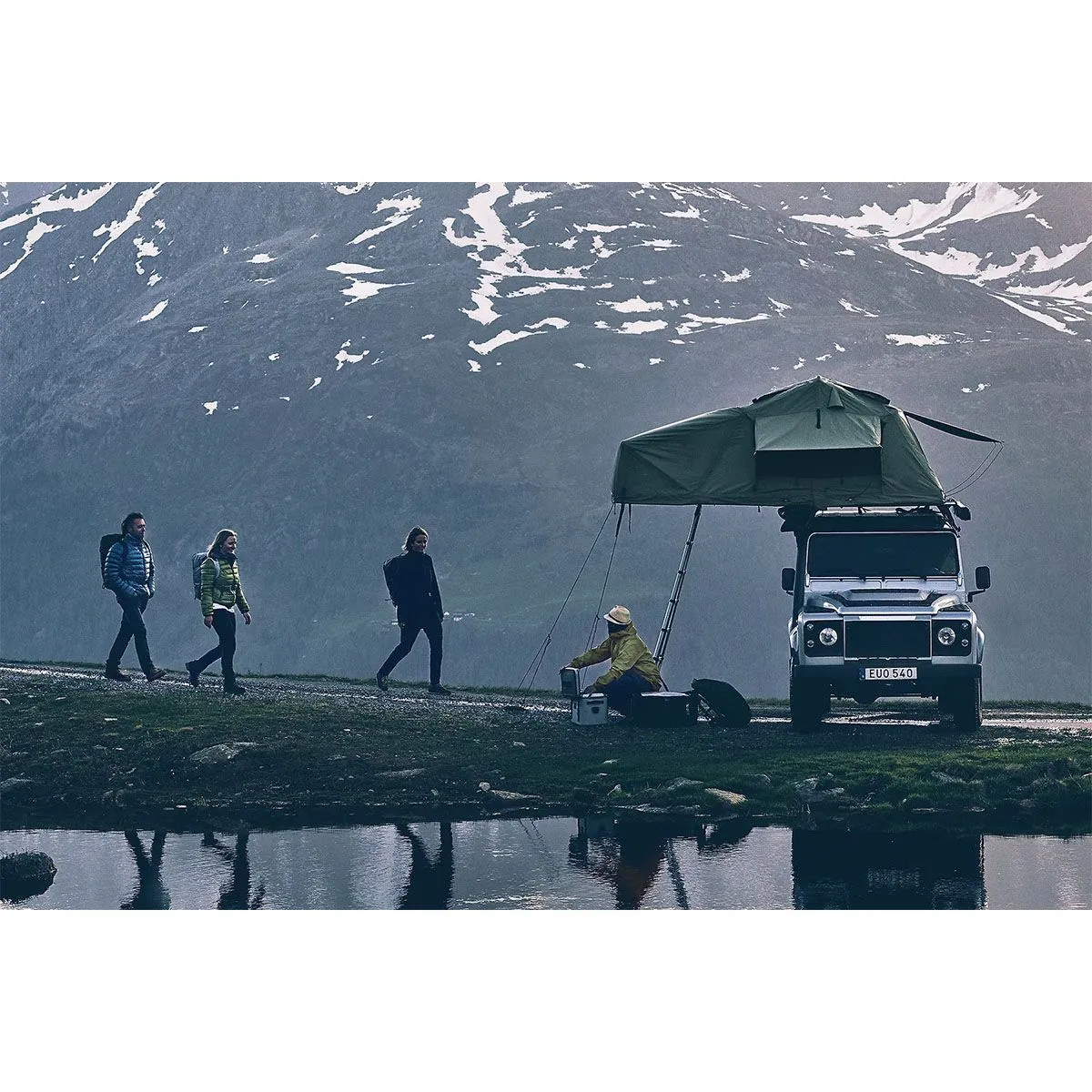 Cort Thule Tepui Explorer Autana 4 persoane cu prindere pe acoperis gri (Haze Grey) - imagine 11