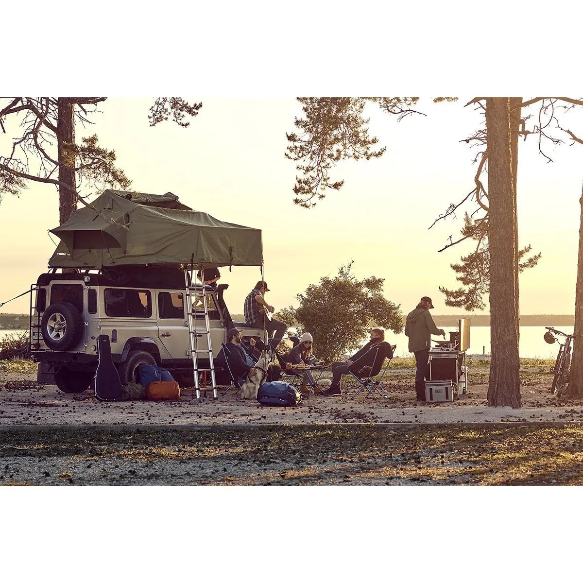 Cort Thule Tepui Explorer Autana 4 persoane cu prindere pe acoperis gri (Haze Grey) - imagine 10