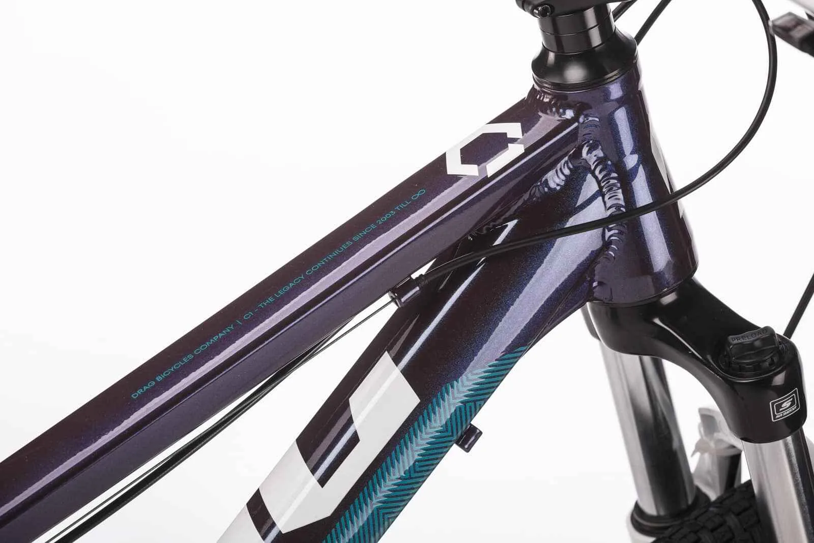 Bicicleta Drag C1 Fun 26 M violet alb 21 - imagine 7