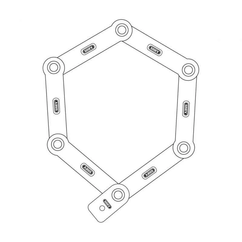 Lacat bicicleta Abus 6500/85 rosu 551611 - imagine 2