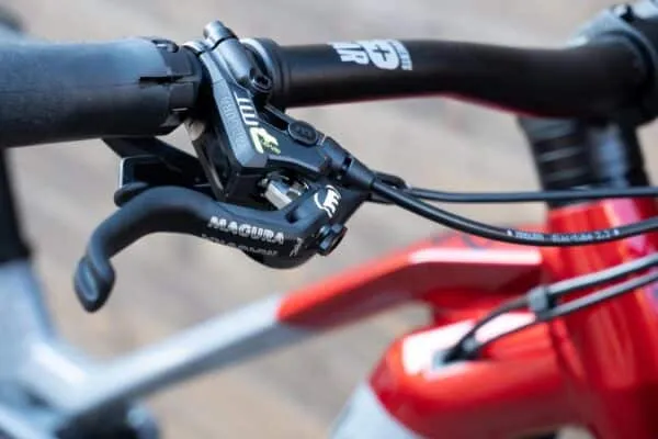 e-bike Haibike NDURO 7 i720Wh 12-G SLX 2023 L glossy grey red lime black - imagine 11