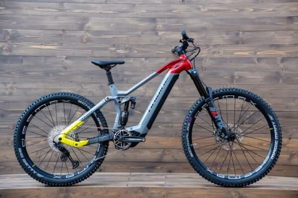 e-bike Haibike NDURO 7 i720Wh 12-G SLX 2023 L glossy grey red lime black - imagine 2
