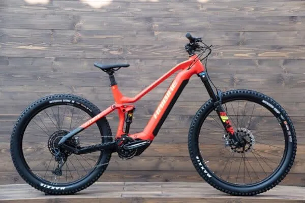 e-bike Haibike AllMtn 7 i720Wh 12-G GX Eagle 2023 matte red black neon S - imagine 2