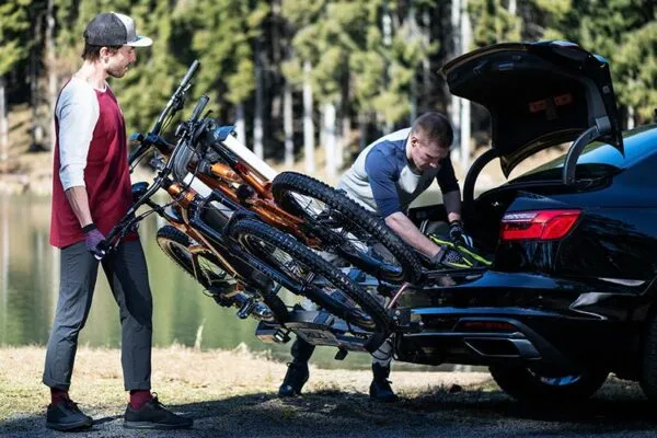 Suport biciclete XLC Almada pe carlig foldabil pentru 2 e-bikes 13 pini - imagine 11