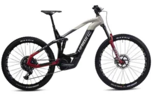 e-bike Haibike AllMtn CF SE i750Wh 12-G X01 AXS Eagle L gloss black grey red chrome