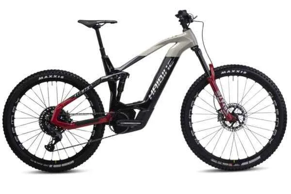 e-bike Haibike AllMtn CF SE i750Wh 12-G X01 AXS Eagle L gloss black grey red chrome