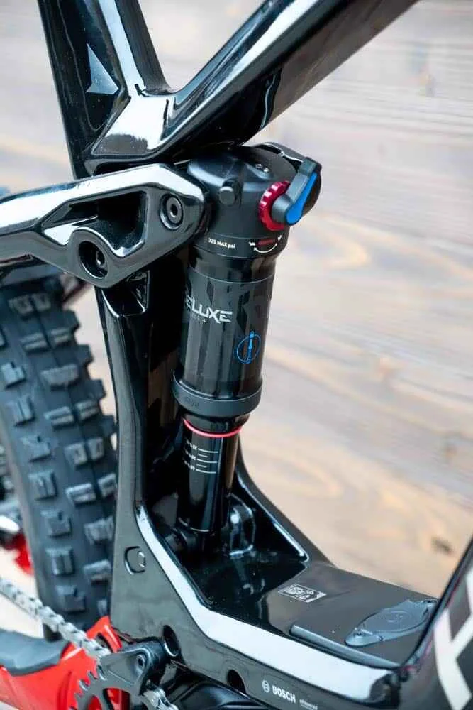 e-bike Haibike AllMtn CF SE i750Wh 12-G X01 AXS Eagle L gloss black grey red chrome - imagine 10