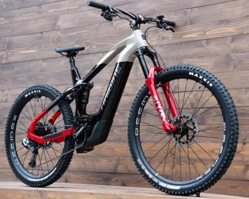 e-bike Haibike AllMtn CF SE i750Wh 12-G X01 AXS Eagle XL gloss black grey red chrome - imagine 4