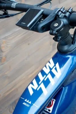 e-bike Haibike AllMtn CF 9 i750 12-G NX Eagle L gloss fade blue white - imagine 10