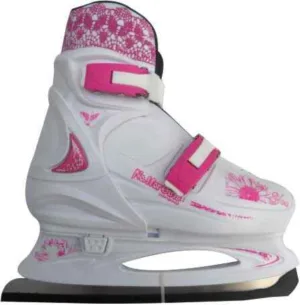 Patine reglabile Jana Spartan alb pink 33-36