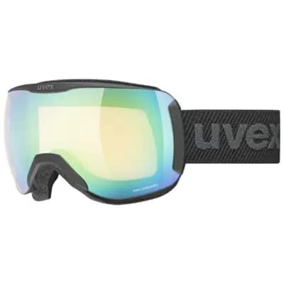 Ochelari schi Uvex downhill 2100 V black mat dl/green-clear S1-S3