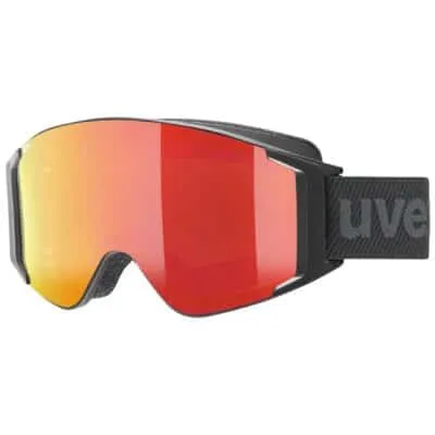Ochelari schi UVEX g.gl 3000 TO black dl/FM red/lgl-clear S1-S3