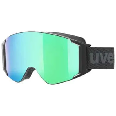Ochelari schi UVEX g.gl 3000 TO black dl/FM green/lgl-cl S1-S3