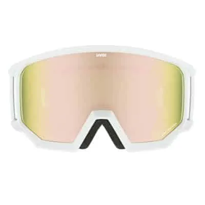 Ochelari schi UVEX athletic CV white mat SL/rose-green S2 - imagine 2