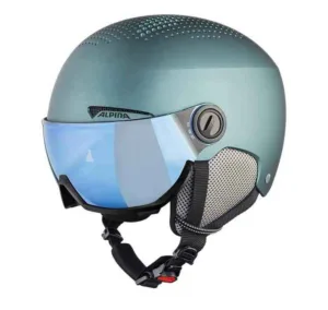 Casca schi Alpina ARBER VISOR Q-LITE petrol green matt 54-58