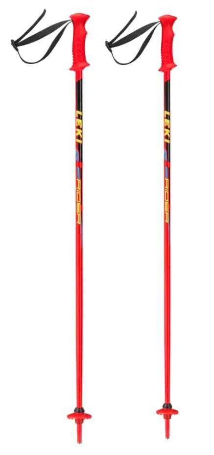 Bete schii Leki Rider 4.5T5 80 cm rosu negru albastru