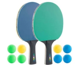 Set palete ping-pong Joola Colorato 2 palete+8 mingi colorate