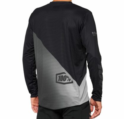 Tricou 100% Percent R-Core maneca lunga negru/gri M - imagine 2