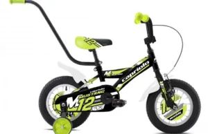 Bicicleta copii 12 Capriolo Mustang negru lime