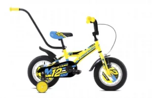 Bicicleta copii 12 Capriolo Mustang galben negru