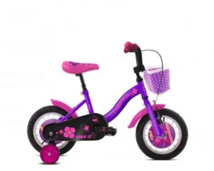 Bicicleta copii 12 Capriolo Viola violet pink