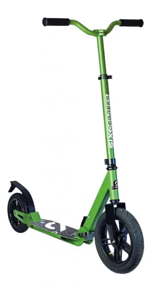 Scooter Six Degrees aluminiu AIR olive/black 300mm 205mm