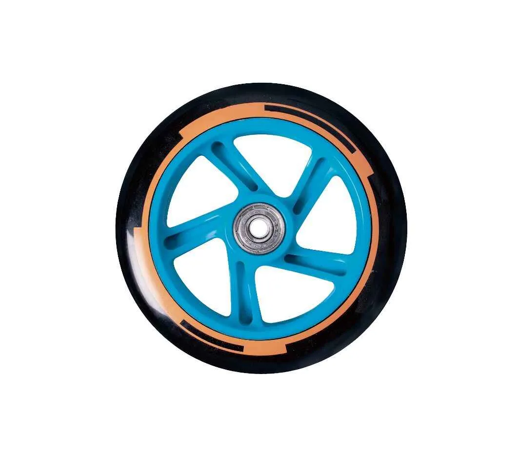 Scooter Muuwmi aluminiu black/orange/white roti de 125mm - imagine 3