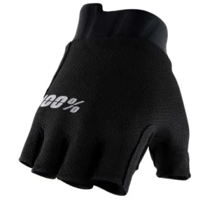 Manusi 100Percent Exceeda gel short finger L solid black