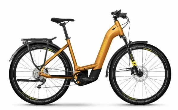 e-bike Haibike TREKKING 8 LOW M 11-G Deore i750Wh lava yellow metal gloss