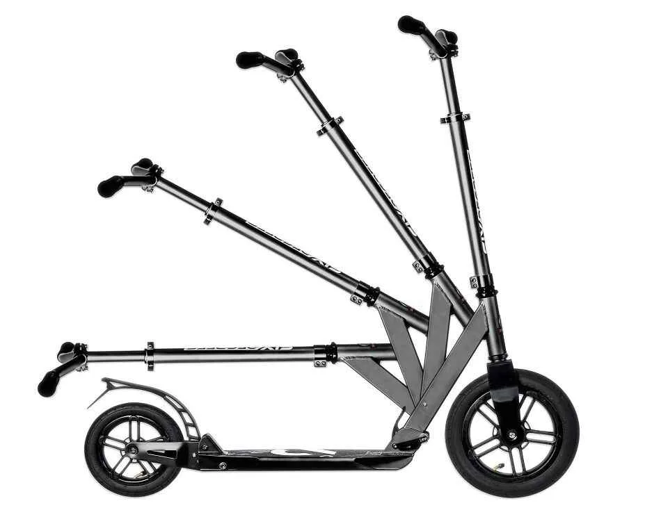 Scooter Six Degrees aluminiu AIR black 300mm 205mm - imagine 4