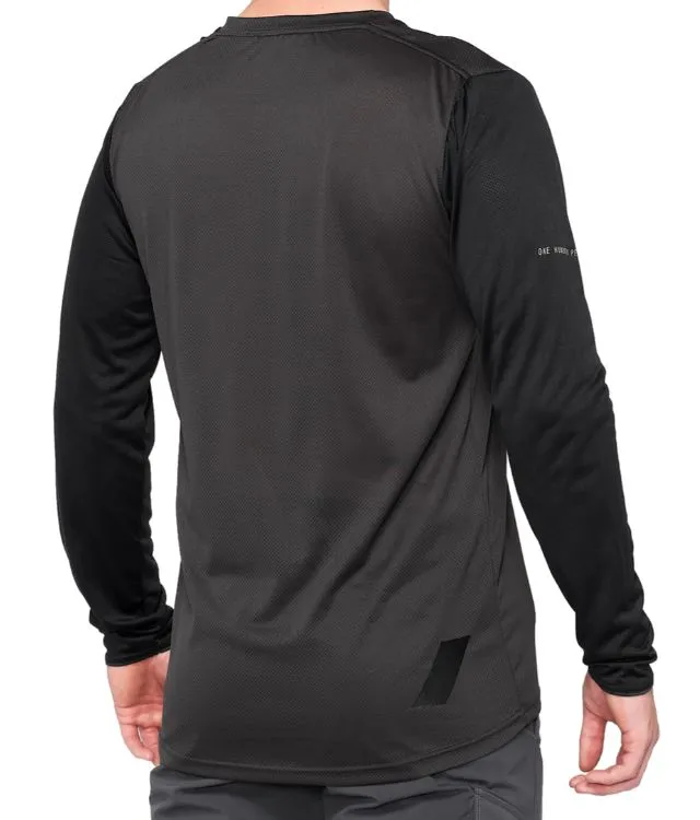 Tricou 100Percent Ridecamp Longsleeve negru/carbune S - imagine 2