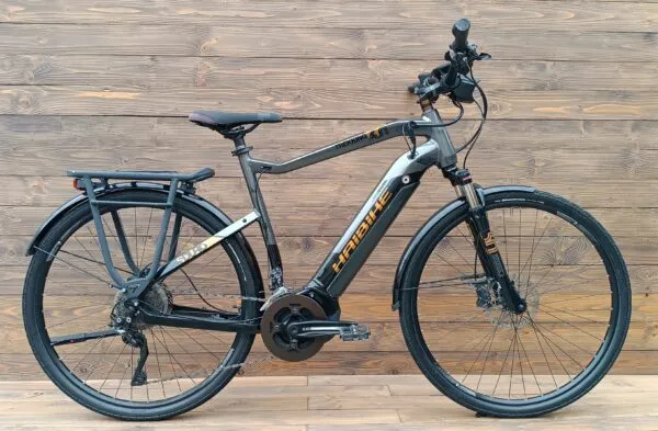 e-bike second hand Haibike Sduro Trekking 6.0 M, L gri - imagine 2