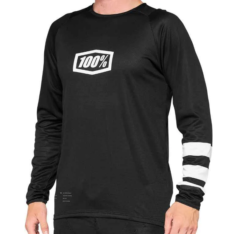 Tricou 100Percent R-Core Youth (SP21) negru/alb XL