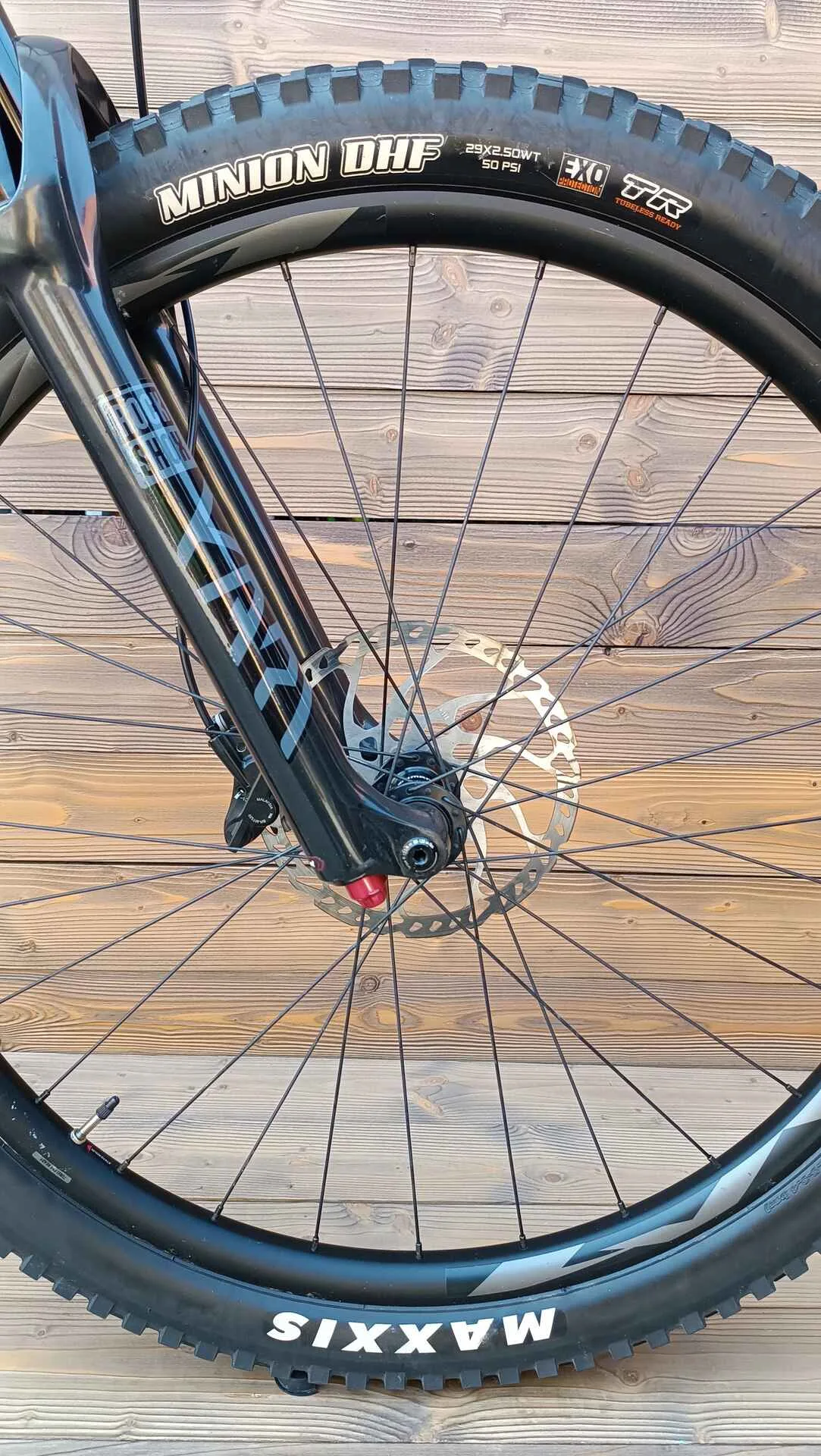 Bicicleta Second Hand Giant Reign Rock verde negru - marime M - imagine 3