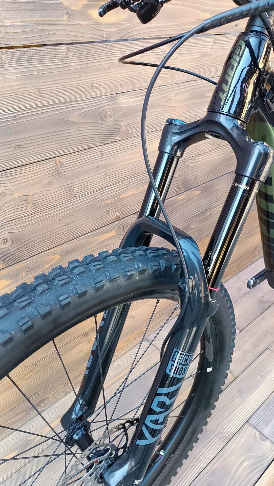 Bicicleta Second Hand Giant Reign Rock verde negru - marime M - imagine 5