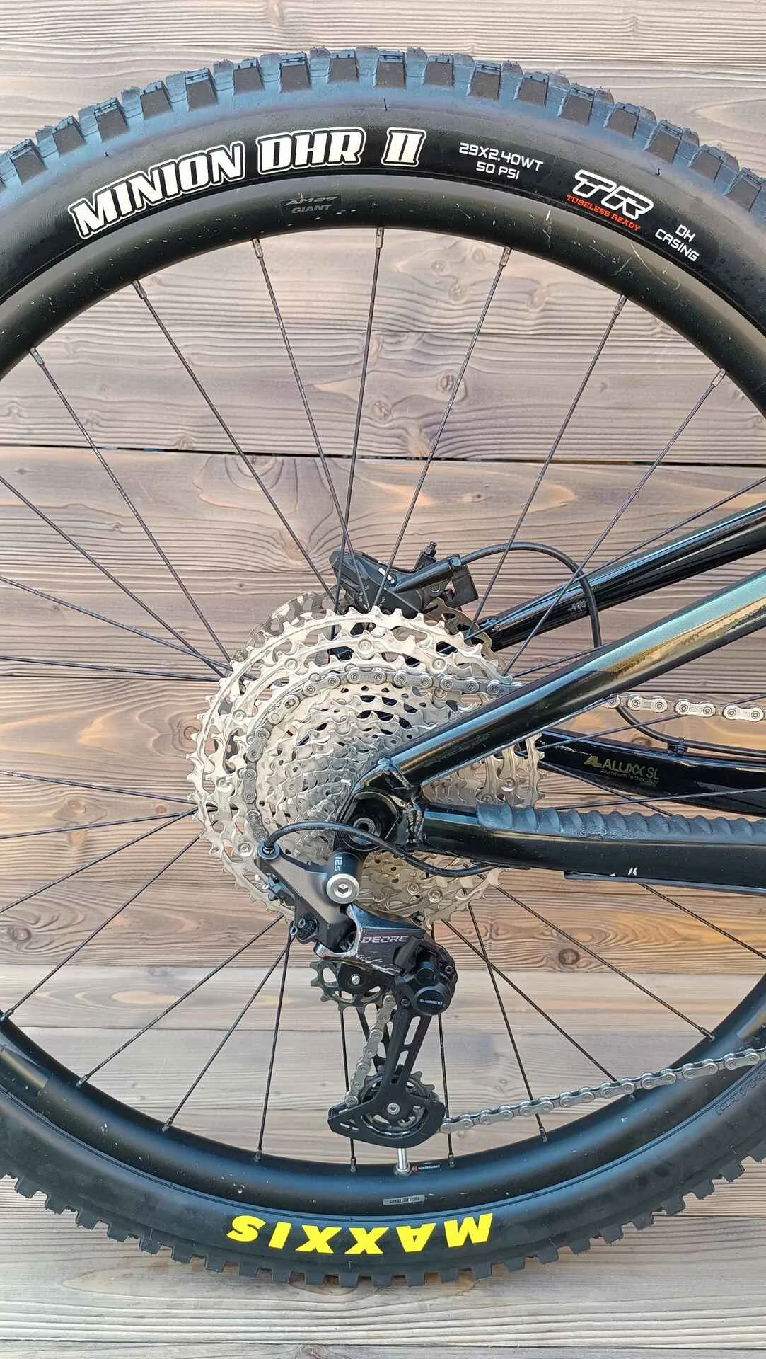 Bicicleta Second Hand Giant Reign Rock verde negru - marime M - imagine 7