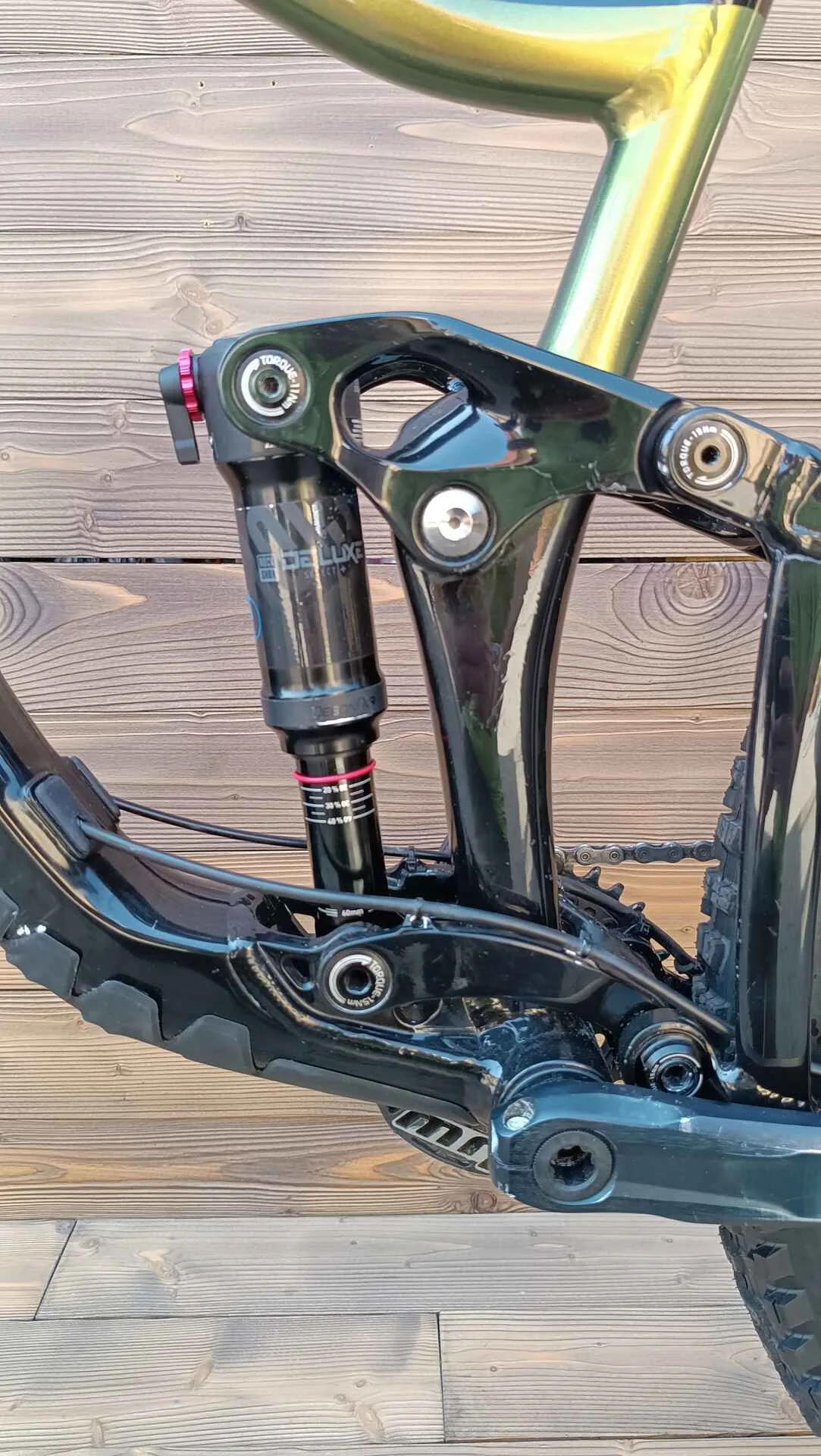 Bicicleta Second Hand Giant Reign Rock verde negru - marime M - imagine 9