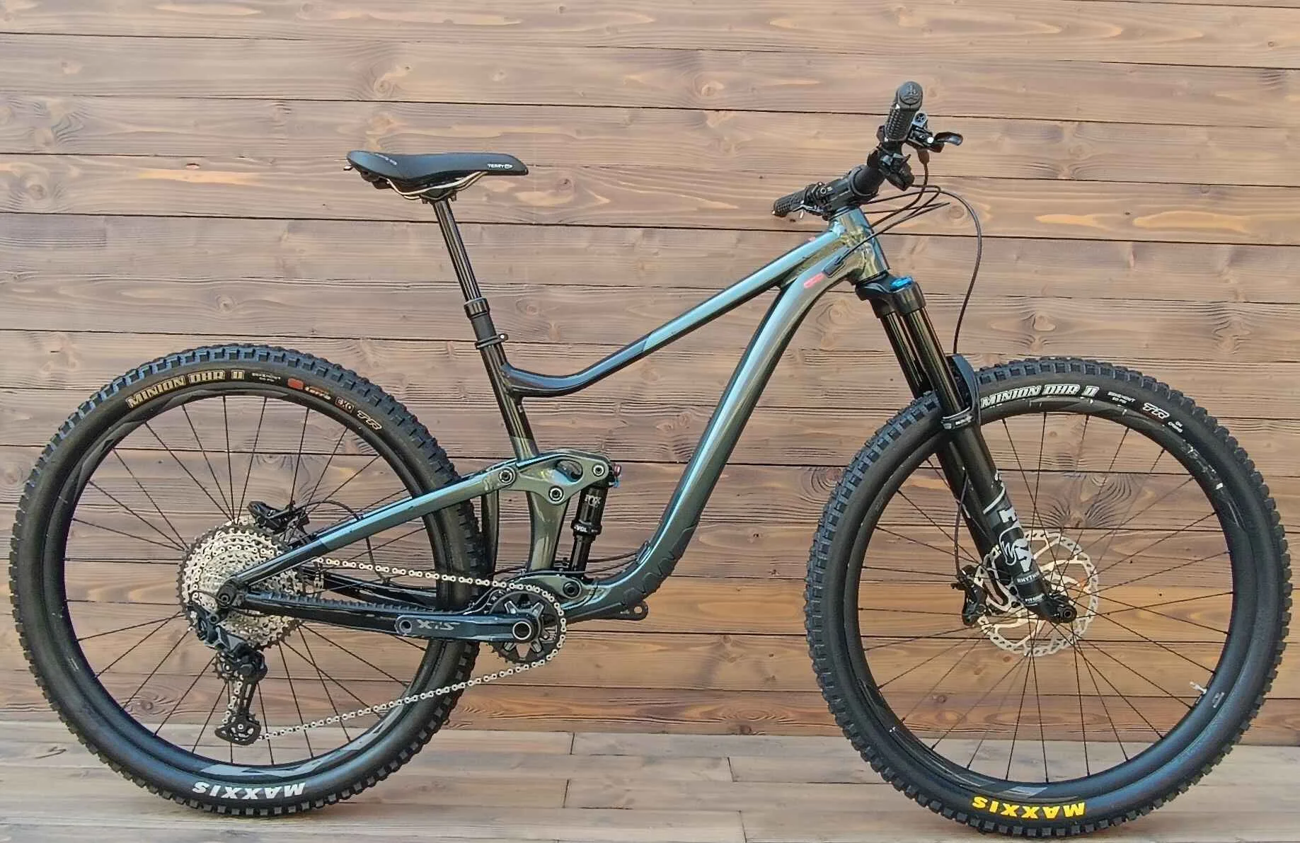Bicicleta Second Hand Giant Trance X verde negru Fox - marime M - imagine 2