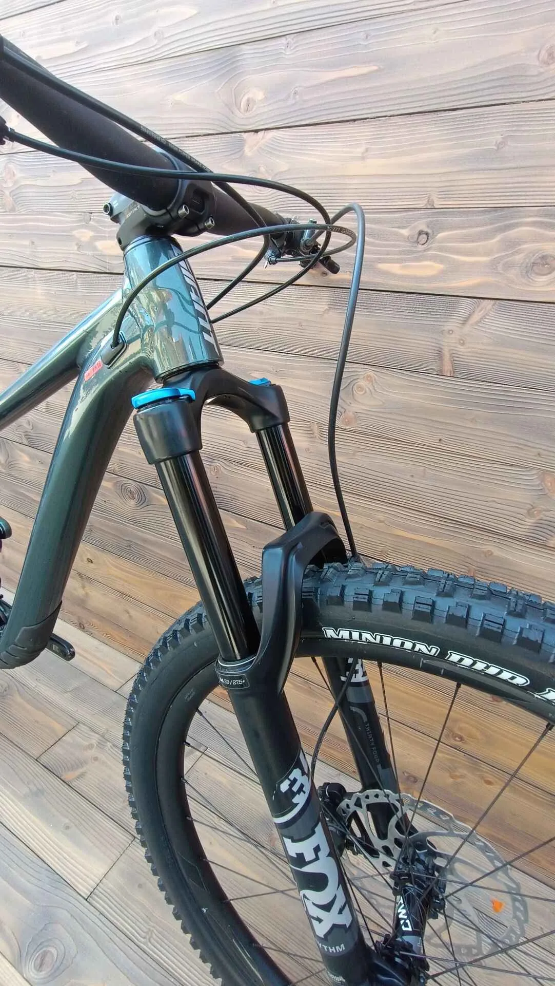 Bicicleta Second Hand Giant Trance X verde negru Fox - marime M - imagine 5