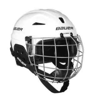 Casca BAUER cu grila Lil Sport alb yth 48.5-54 cm