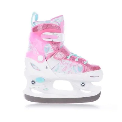 Patine Reglabile TEMPISH ICE SKY GIRL 26-29 pink alb - imagine 2