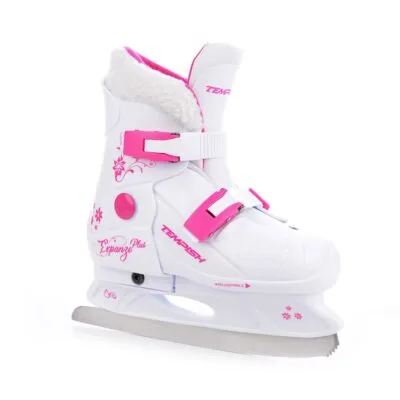 Patine Reglabile TEMPISH FUR EXPANZE PLUS GIRL 29-32 alb pink - imagine 2
