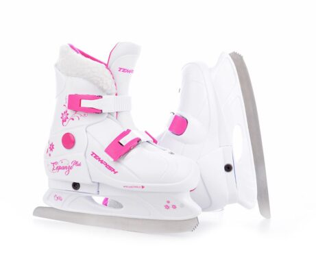 Patine Reglabile TEMPISH FUR EXPANZE PLUS GIRL 37-40 alb pink