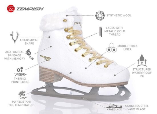 Patine TEMPISH FINE figure skate 38 - imagine 3