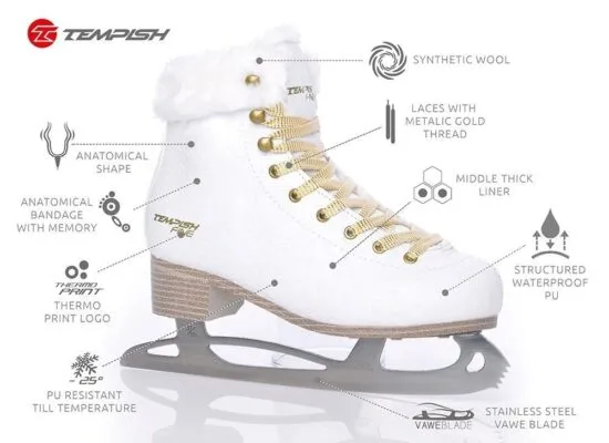Patine TEMPISH FINE figure skate 38 - imagine 3