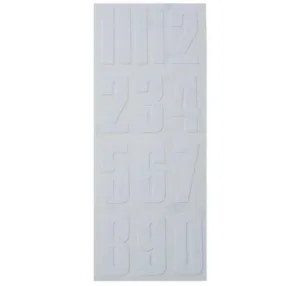 Set numere casca BAUER, alb