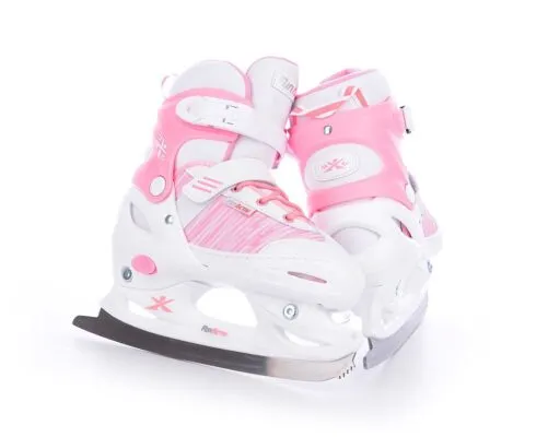 Patine Reglabile TEMPISH ORIN GIRL DUO pink alb 38-41 - imagine 11