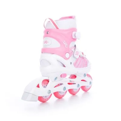 Patine Reglabile TEMPISH ORIN GIRL DUO pink alb 38-41 - imagine 4
