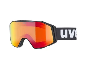 Ochelari schi UVEX Gravity FM black mat/red-clear